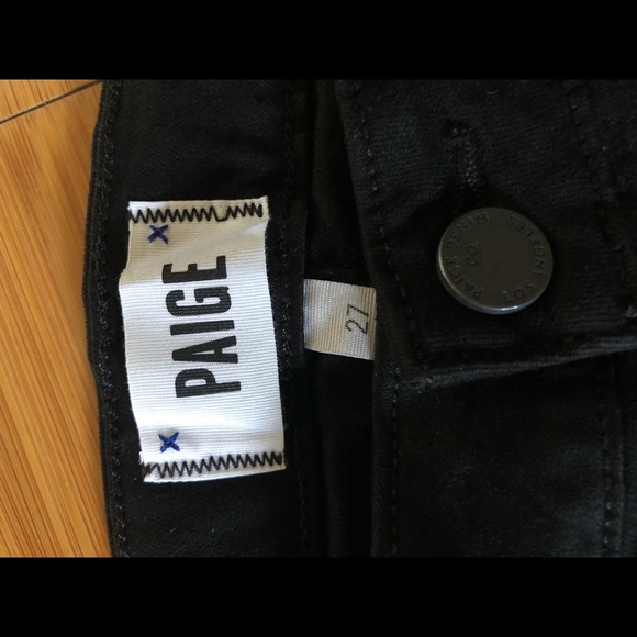 Paige Verdugo Crop Jeans. Black. Size 27. NWT - Picture 3 of 6